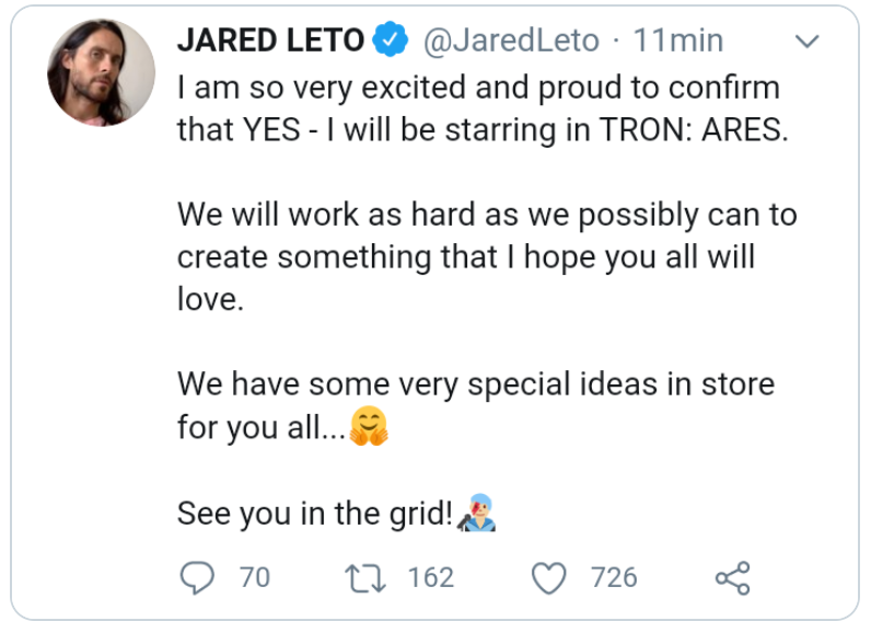tron-capt Disney vai produzir outro filme Tron com Jared Leto e novo diretor