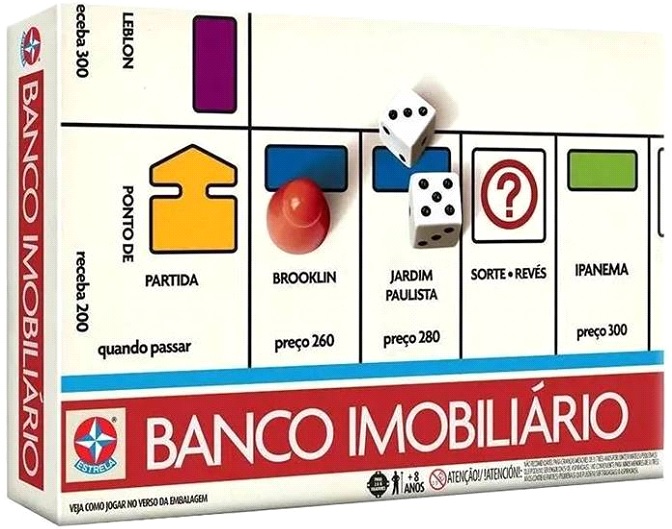 Jogo de Tabuleiro - Monopoly Brasil - Grow - De 02 a 06 Participantes