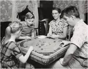 Familia-jogando-Board-Games-nos-Anos-50-300x236 USA x BR – Dois Patamares Diferentes de Mercado de BG