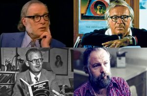 Asimov-Bradbury-Clarke-e-Dick-300x196 Scythe, Steampunk, e o Carro na Frente dos Bois